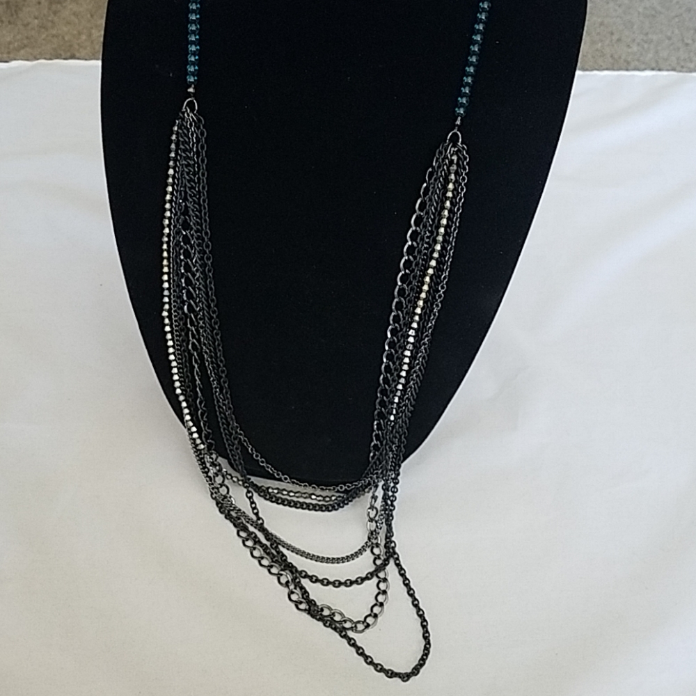Gwen Stefani Multi Strand Long Necklace